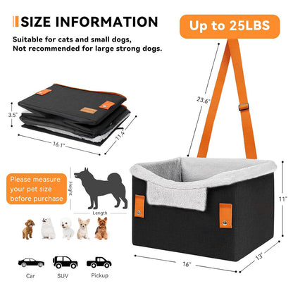 Portable Small Dog Car Seat